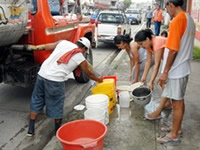 A recoger agua en Soacha