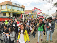 Estudiantes de Soacha marcharon por los campesinos de Colombia