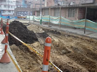 Denuncian inconsistencias en obras de pavimentación en el centro de Soacha