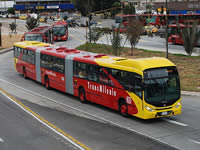 Transmilenio utilizará  buses biarticulados en Soacha