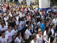 Multitudinaria participación  en la Carrera Atlética de la Mujer, Soacha 2014