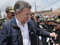 La “pálida” visita del presidente  Santos a Soacha
