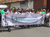 E.S.E. de Soacha marchó en el Día de la Soachunidad