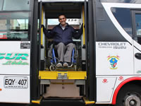 Transporte público de Soacha adopta medidas para  personas con discapacidad