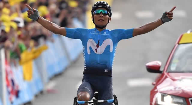 Nairo Quintana gana segunda etapa de la Vuelta a España