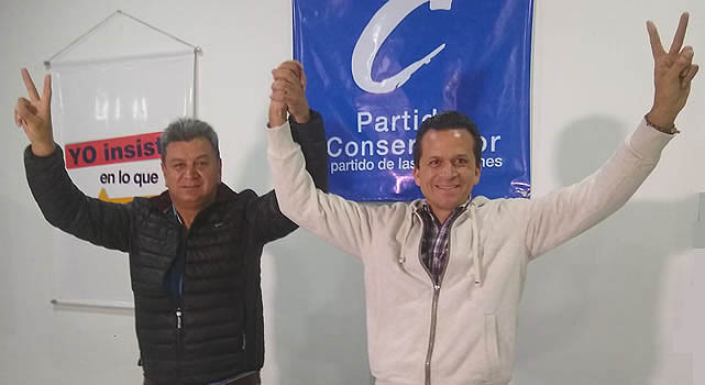Partido Conservador adhiere a campaña de Juan Carlos Saldarriaga