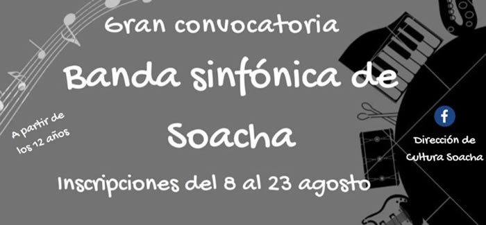 Banda Sinfónica de Soacha abre inscripciones para nuevos integrantes