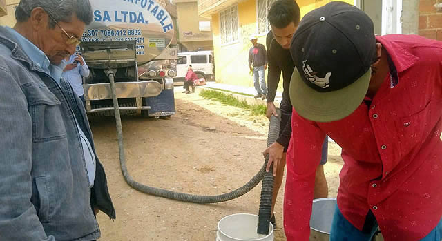 Sed en el barrio Cagua de Soacha, hace un mes se agotó el agua potable