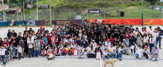 Un parque renovado recibió La Chacua gracias a jornada de voluntariado Ceresit