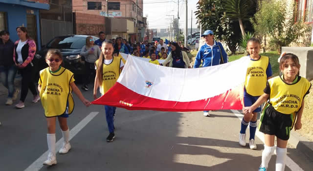 Autoridades de Soacha participaron en la bienvenida al año deportivo en La Veredita