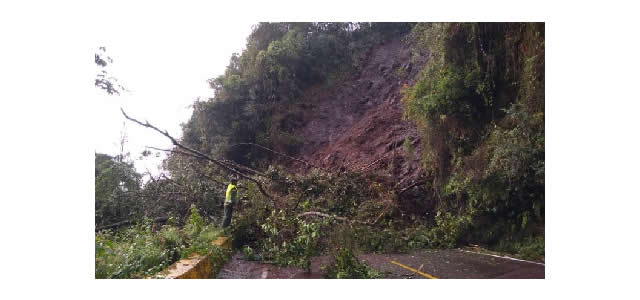 Derrumbe  bloquea vía Fusagasugá – Sibaté en Cundinamarca