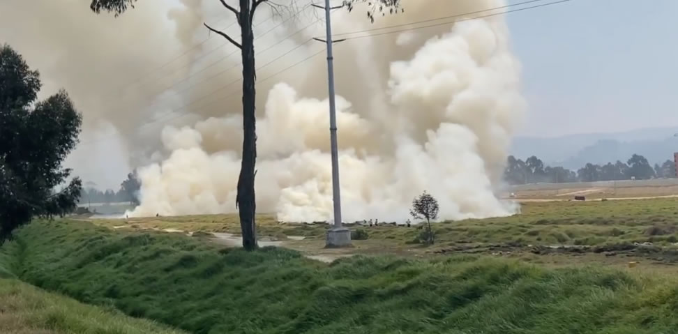 Quema  en Ciudad Verde se suma a la lamentable cifra de incendios forestales en Soacha