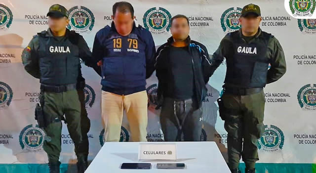 Dos capturados por extorsión en Cundinamarca