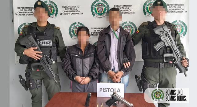 Tres capturados por porte ilegal de armas de fuego en Soacha