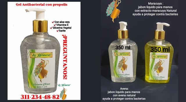 Los productos antibacteriales de origen natural que se venden en Soacha
