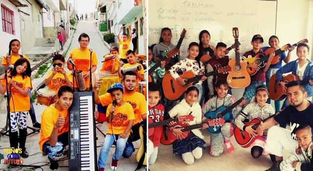 Los niños y jóvenes de Soacha que cambiaron el puñal por una guitarra