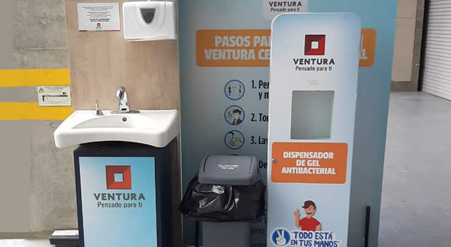 Centro comercial Ventura implementa medidas de bioseguridad para empleados