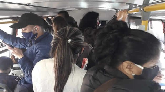 En el transporte público  de Soacha  no  se respetan protocolos de distanciamiento social
