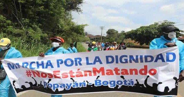 Marcha por la dignidad llega  hoy a Soacha