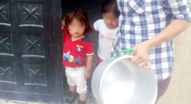Sed en tres barrios de Soacha, niños piden agua para sobrevivir