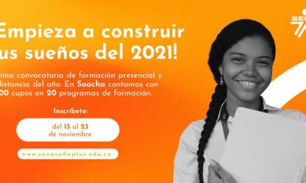 SENA abre inscripciones para 2021, en Soacha hay 1.200 cupos