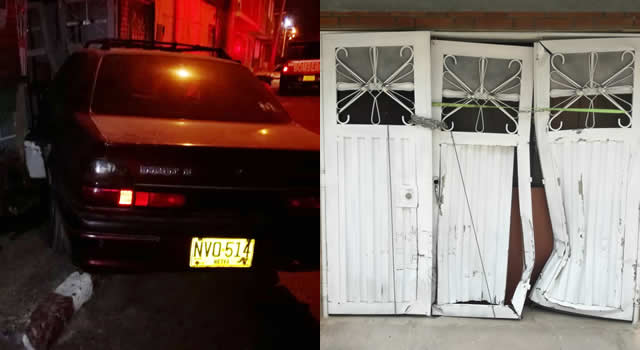 [VIDEO]  Mujer choca su vehículo contra una vivienda en Soacha