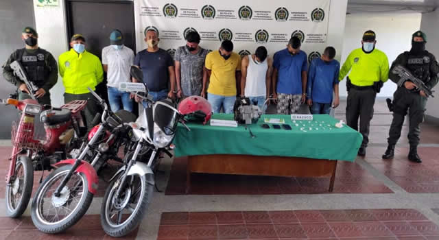 Judicializan 8 delincuentes que hurtaban motocicletas en Cundinamarca