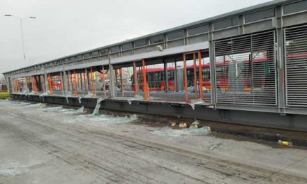 Daños a las estaciones de Transmilenio en Soacha empeoraron la movilidad