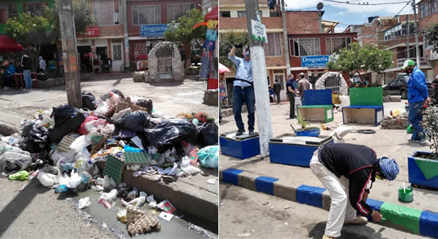 Erradicando los puntos de acumulación de basura en Soacha