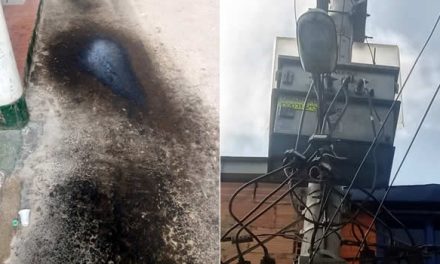 Transformador de energía amenaza seguridad de peatones en Soacha
