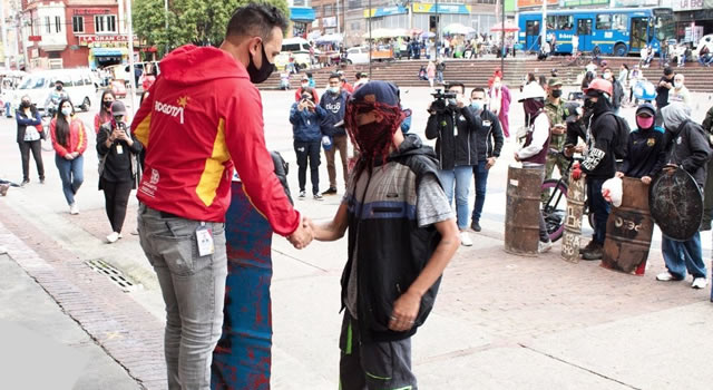 Primera Línea de San Cristóbal pondría fin a las confrontaciones en Bogotá