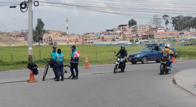 Desorden vial por irrespeto a señales de tránsito en Soacha