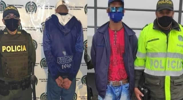 Capturados en flagrancia dos delincuentes en Soacha