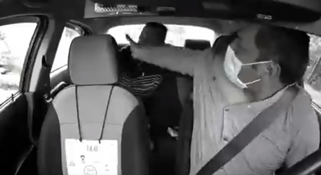 Violento intento de atraco a taxista en Bogotá
