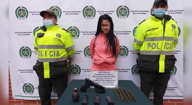 Capturan a mujer venezolana en Bosa, portaba pistola, proveedores y una granada