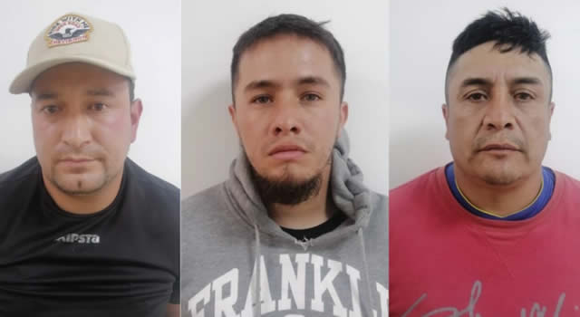 [VIDEO] Publican fotos de los tres hombres capturados tras atraco a un vehículo en Bogotá
