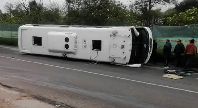 Accidente de un bus escolar en Bogotá dejó varios heridos