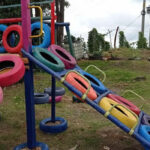 Con llantas recuperadas del río Bogotá se hacen parques infantiles en Cundinamarca