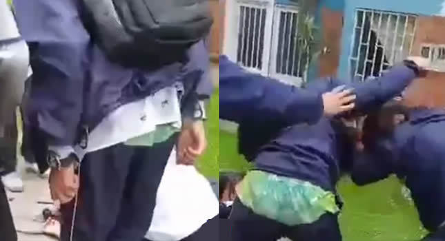 [VIDEO] Violenta riña entre dos estudiantes de un colegio de Mosquera, Cundinamarca