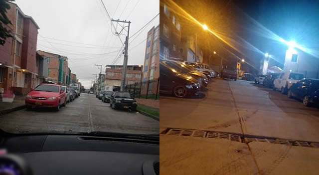 Carros parqueados invaden vía pública en Arboleda de Santa Ana, Soacha