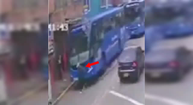 Bus del Sitp aplastó a un peatón en Bogotá