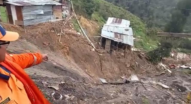 Deslizamientos en el barrio Tocaimita afectarían a 400 familias del sur de Bogotá