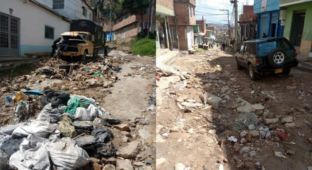 Terrible estado de las vías del barrio La Capilla de Soacha