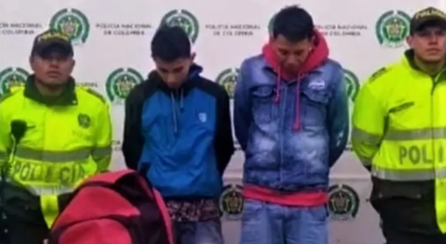 Delincuencia en Chía, capturan dos sujetos que atracaban en la zona histórica