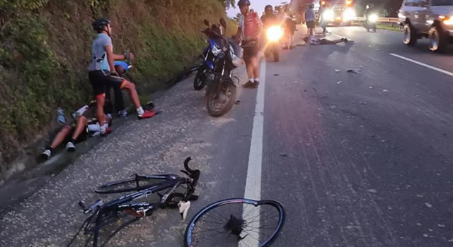 Falleció uno de los ciclistas arrollados entre Turbaco y Arjona, Bolívar