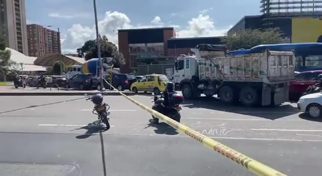 Cierre vial por muerte de un peatón en la avenida Boyacá, en Bogotá