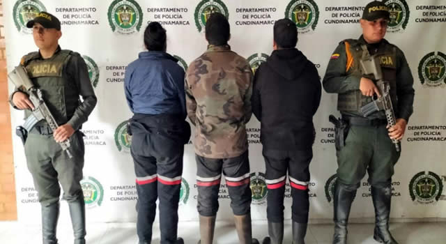 Capturan tres personas por explotación ilegal de yacimientos mineros en Cundinamarca