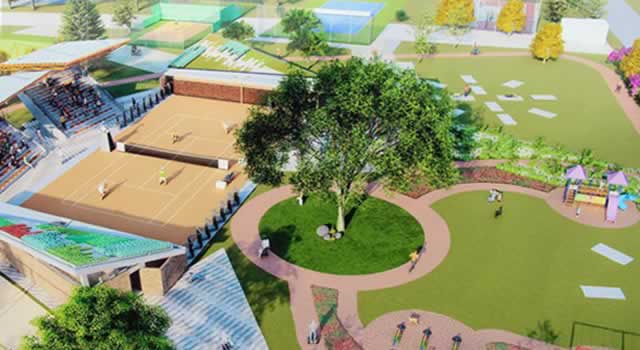 Con una inversión de $6.567 millones, el alcalde de Funza, Daniel Bernal, anunció oficialmente la construcción del Parque de las Raquetas en Funza.