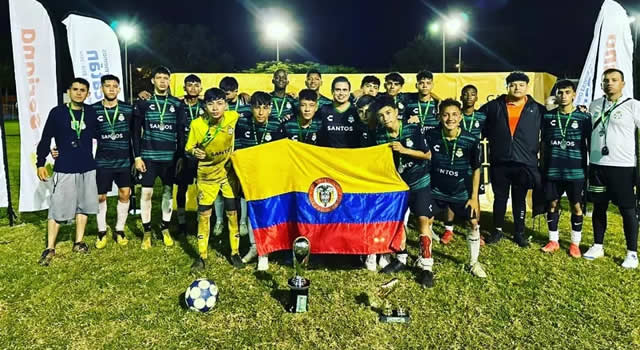 Club deportivo Olympia de Soacha, subcampeón de la Copa Internacional Santos Yucatán de México.