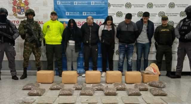 banda de narcotráfico que operaba en Cauca y Cundinamarca